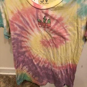 Tie dye plant t shirt